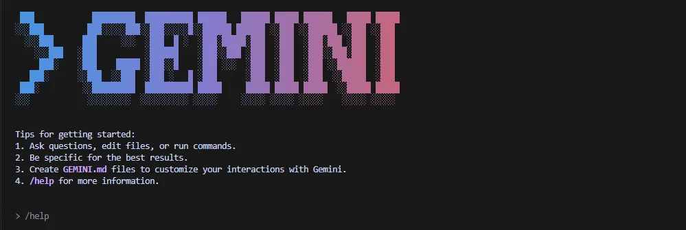 Gemini CLI Screenshot