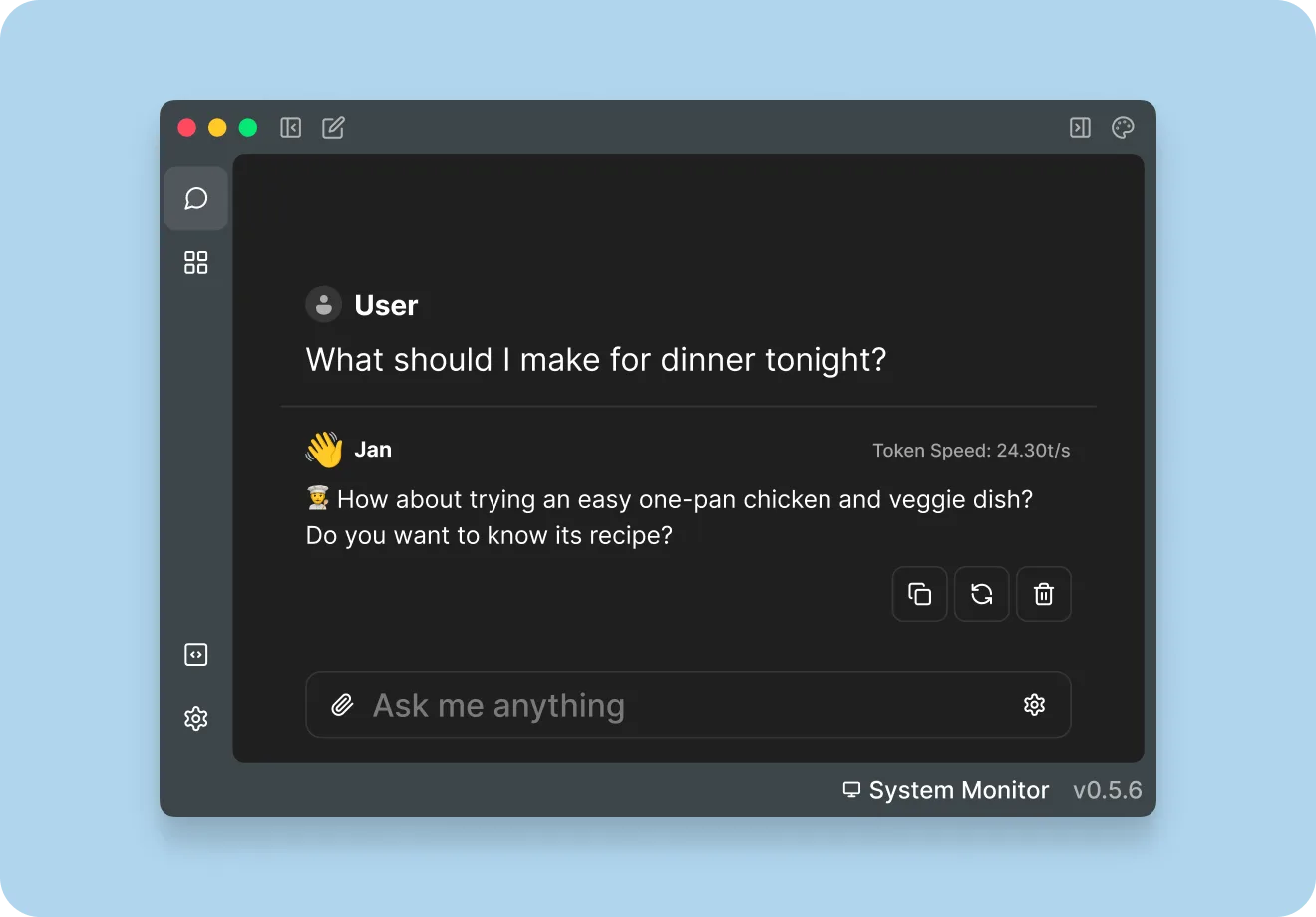 Interface de Jan UI