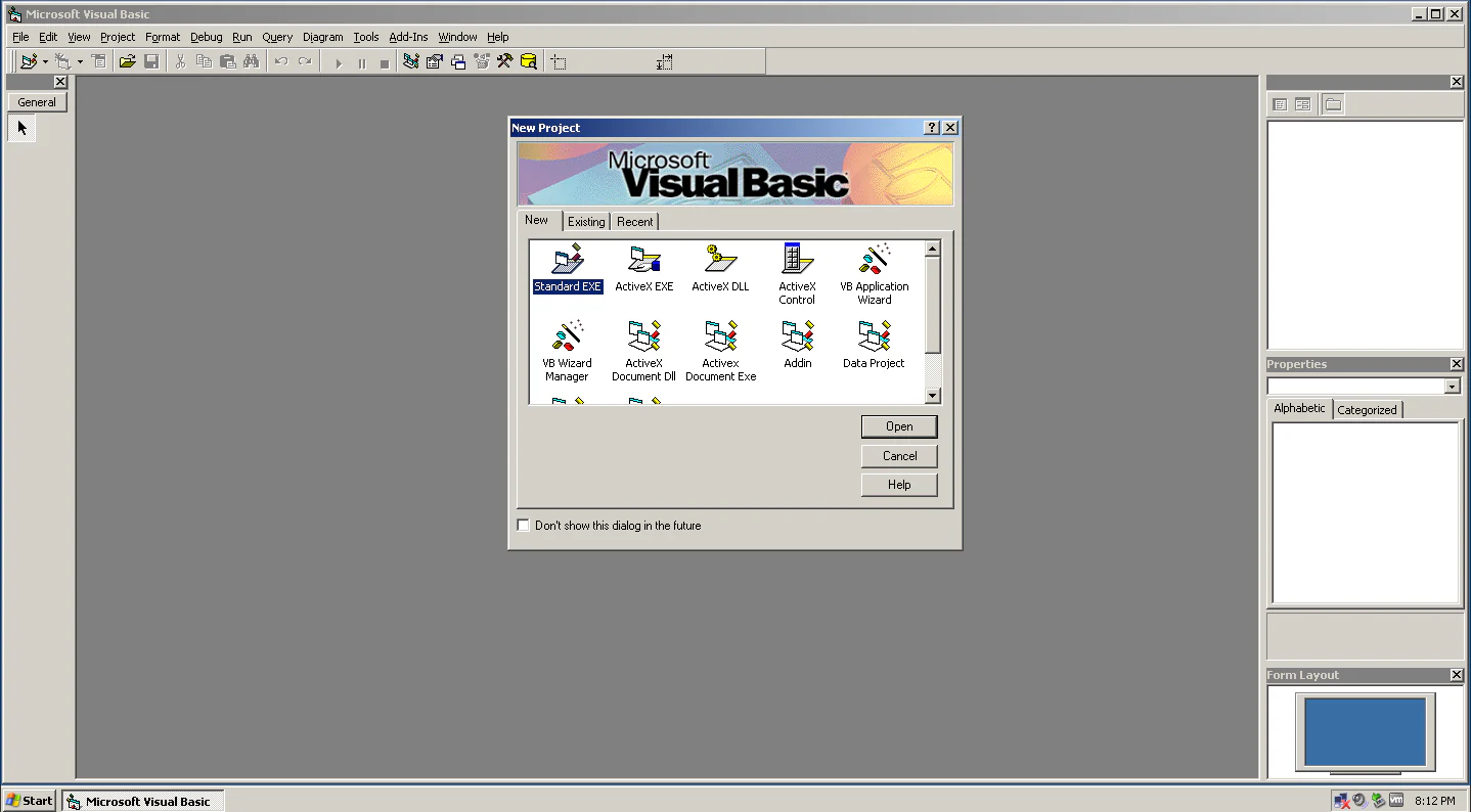 Visual Basic 6 Interface